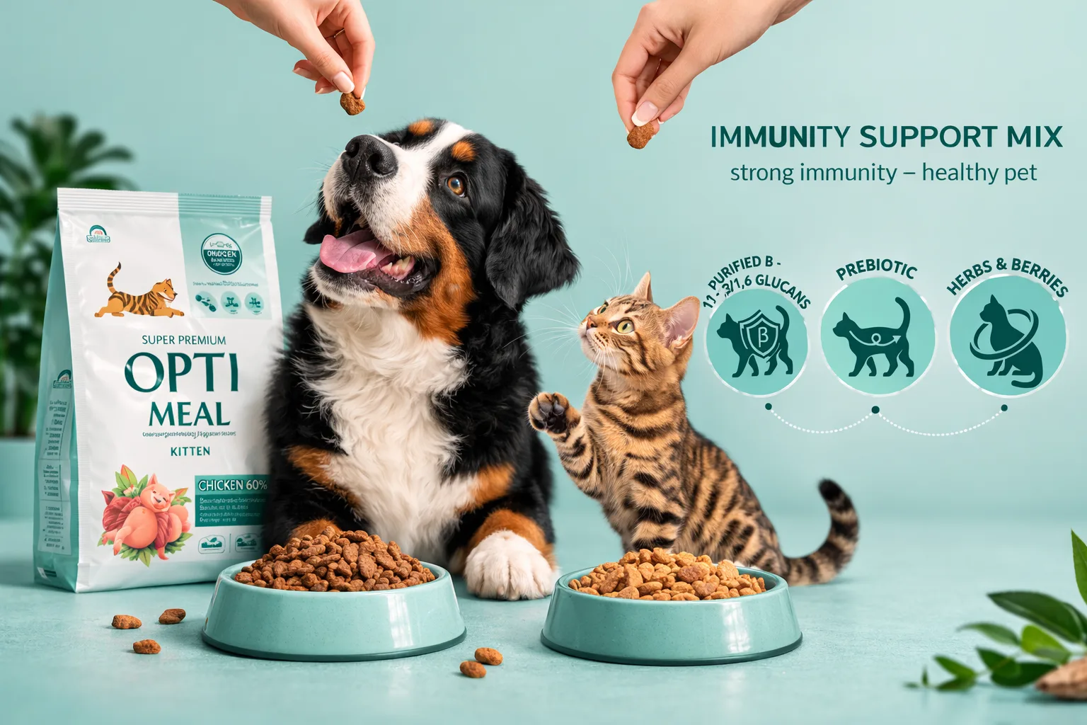 Optimeal super premium nutrition for dogs and cats