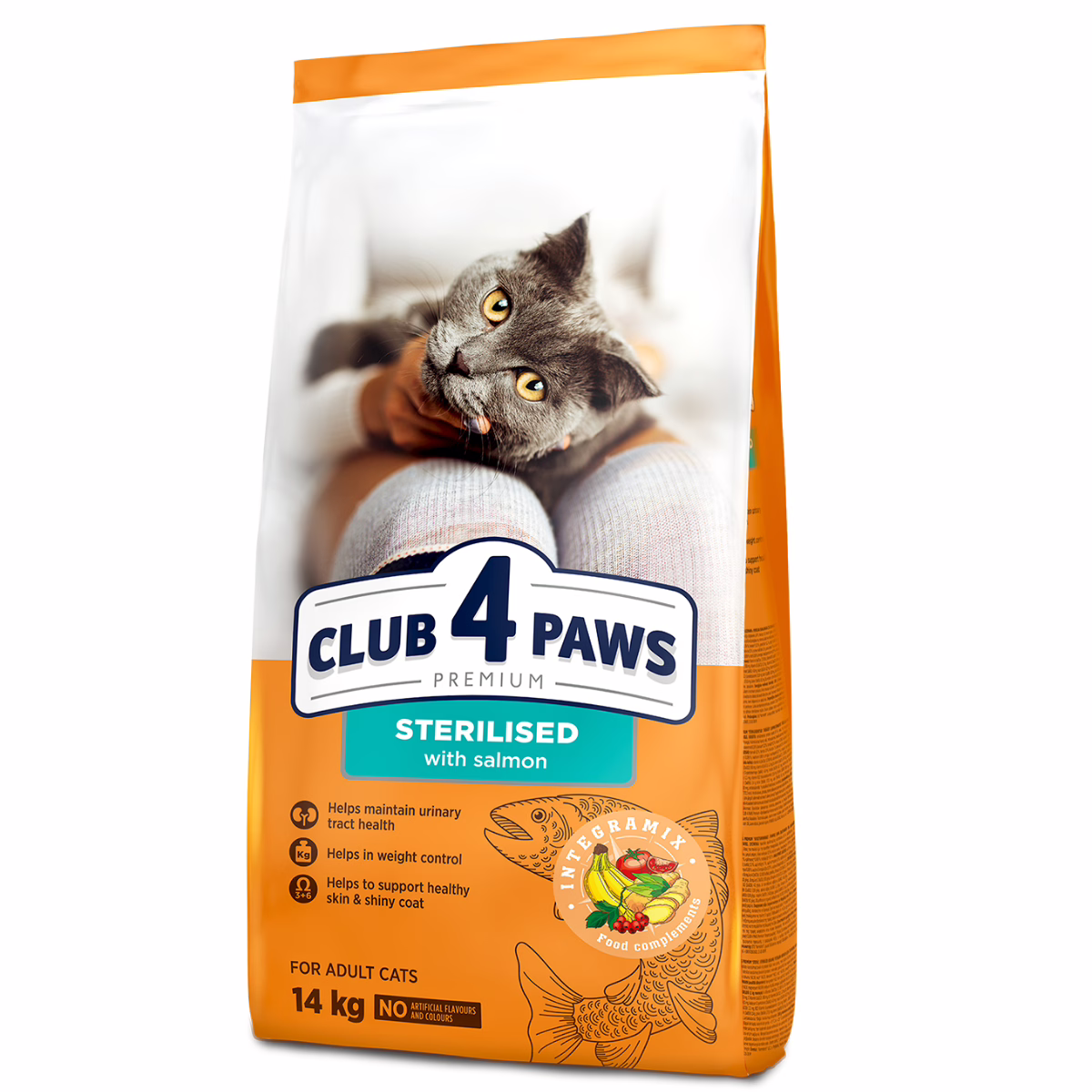Club 4 Paws طعام جاف للقطط المعقمة البالغة، سلمون