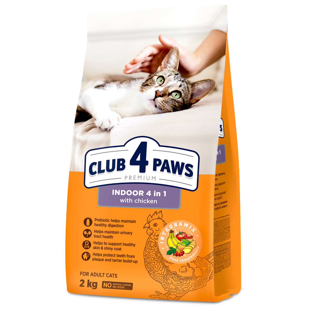Club 4 Paws Premium Indoor 4in1 Adult Cat Dry Food, Chicken