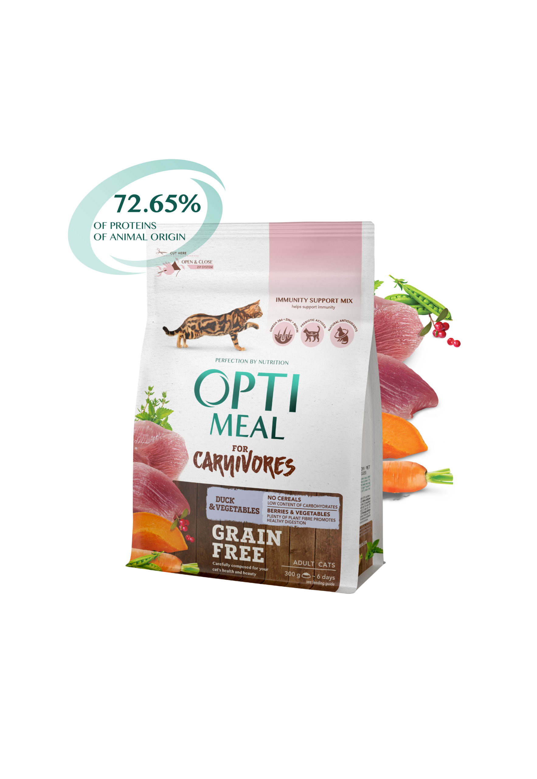 Optimeal For Carnivores Grain Free (300g) - Image 1