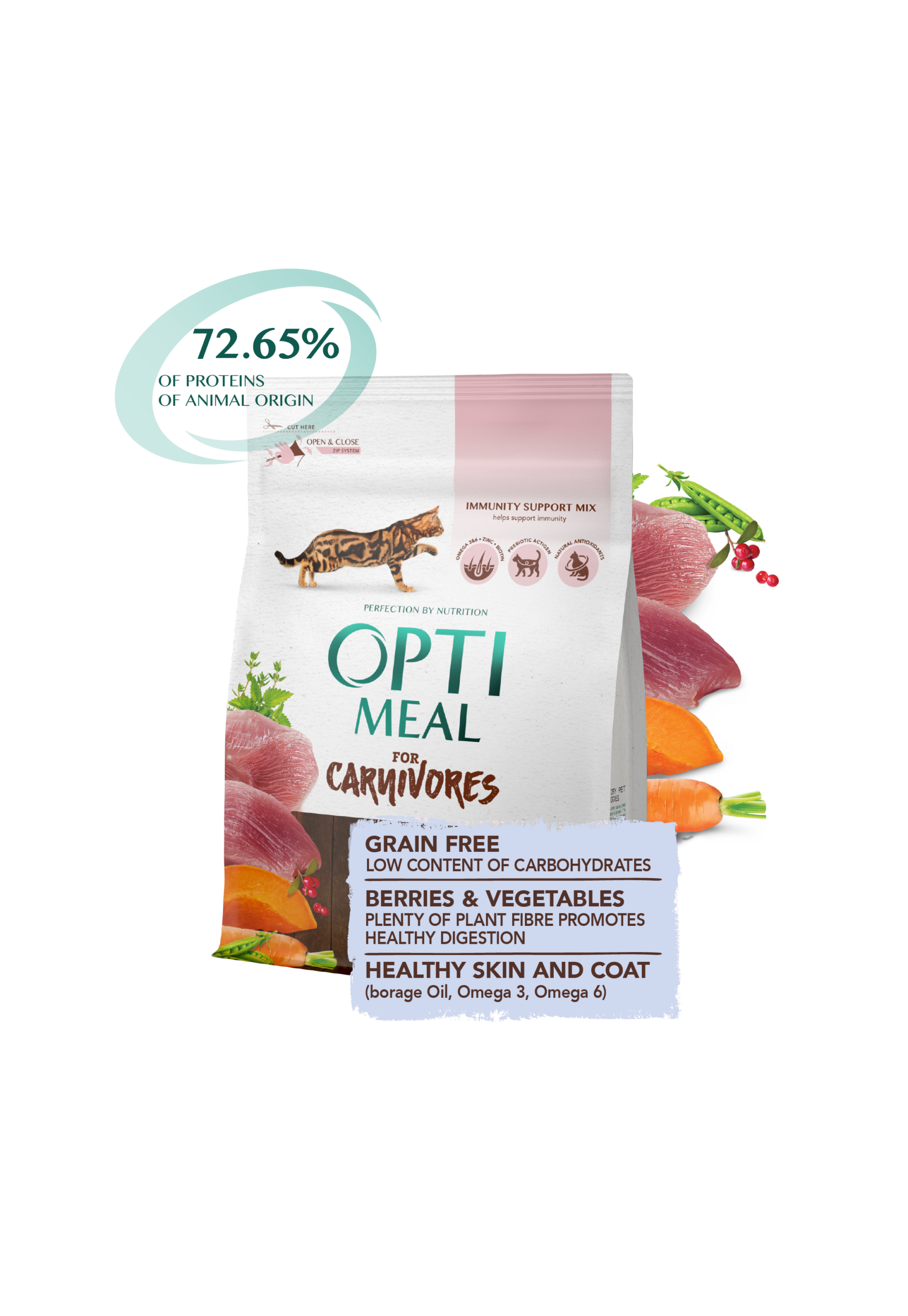 Optimeal For Carnivores Grain Free (300g) - Image 3