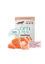 أوبتيمال سوبر بريميوم للقطط البالغة – السلمون والروبيان في المرق (85 غرام).