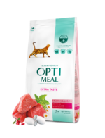 أوبتايميل للقطط البالغة – لحم العجل – نكهة مكثفة (Extra Taste) - الصورة 3