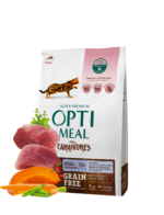 أوبتايميل للقطط البالغة – خالي من الحبوب – بط (4 كجم)