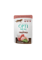 Optimeal Super Premium Adult Cats – Veal, Chicken & Spinach in Sauce (85g) - Image 4
