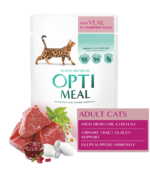 Optimeal Adult Cats – Veal in Cranberry Sauce (85g)ِ
