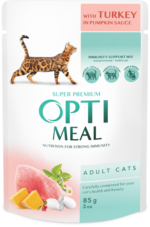 Optimeal Adult Cats – Turkey in Pumpkin Sauce (85g)